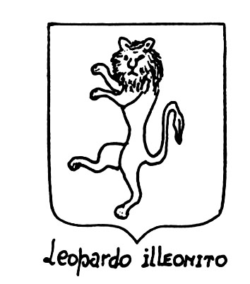 Bild des heraldischen Begriffs: Leopardo illeonito